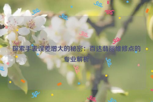 探索手表误差增大的秘密：百达翡丽维修点的专业解析