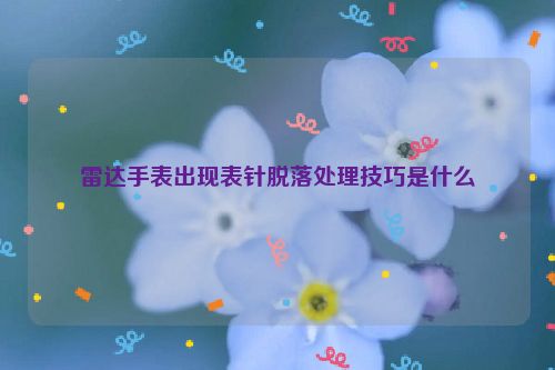 雷达手表出现表针脱落处理技巧是什么