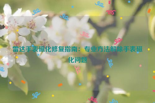 雷达手表磁化修复指南：专业方法解除手表磁化问题