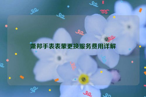 萧邦手表表蒙更换服务费用详解